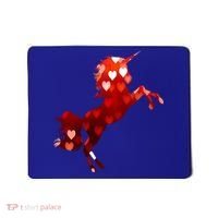 Valentines Day Unicorn Hearts Meaningful Gift Mousepad thumb 0