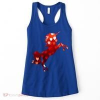 Valentines Day Unicorn Hearts Meaningful Gift Women's Tank Top thumb 0