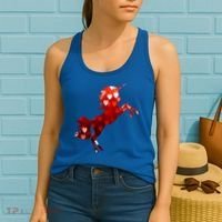 Valentines Day Unicorn Hearts Meaningful Gift Women's Tank Top thumb 2