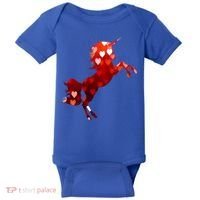 Valentines Day Unicorn Hearts Meaningful Gift Baby Bodysuit thumb 0