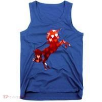 Valentines Day Unicorn Hearts Meaningful Gift Tank Top thumb 0