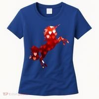 Valentines Day Unicorn Hearts Meaningful Gift Women's T-Shirt thumb 0