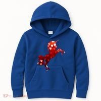 Valentines Day Unicorn Hearts Meaningful Gift Kids Hoodie thumb 0