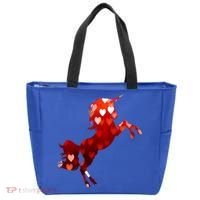 Valentines Day Unicorn Hearts Meaningful Gift Tote Bag thumb 0