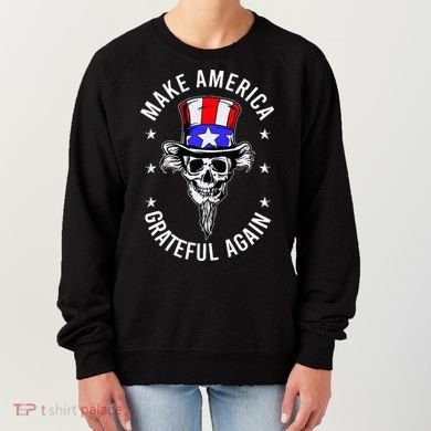 Vintage Design Uncle Sam Retro Make America Grateful Again Women's Sweatshirt