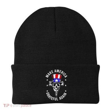 Vintage Design Uncle Sam Retro Make America Grateful Again Beanie