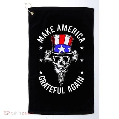 Vintage Design Uncle Sam Retro Make America Grateful Again Golf Towel