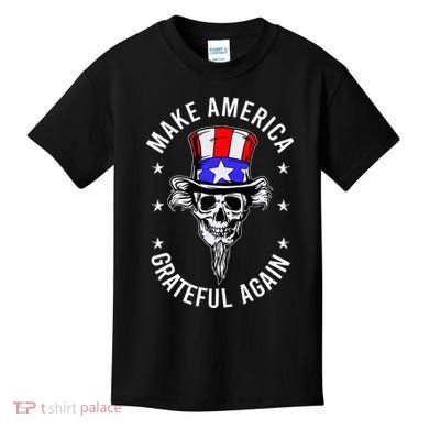 Vintage Design Uncle Sam Retro Make America Grateful Again Kids T-Shirt