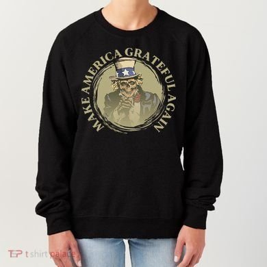 Vintage Design Uncle Sam Retro Make America Grateful Again Women's Sweatshirt