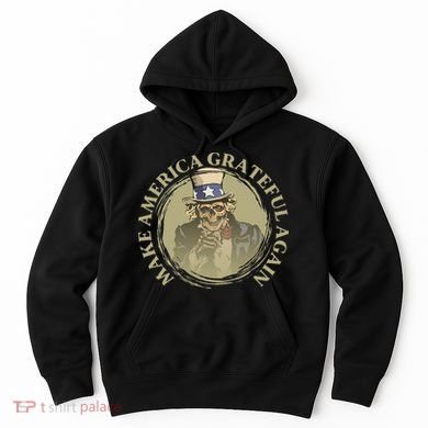 Vintage Design Uncle Sam Retro Make America Grateful Again Hoodie
