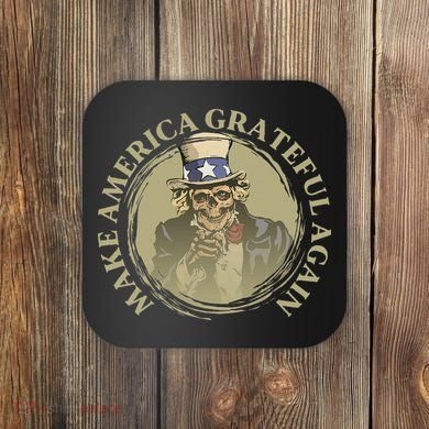 Vintage Design Uncle Sam Retro Make America Grateful Again Coaster