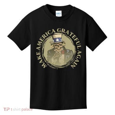 Vintage Design Uncle Sam Retro Make America Grateful Again Kids T-Shirt