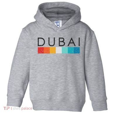 Vintage Dubai Uae Retro Design Toddler Hoodie