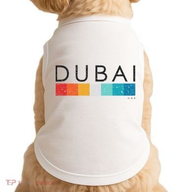 Vintage Dubai Uae Retro Design Doggie Tank