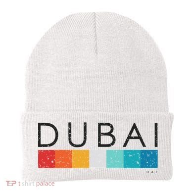 Vintage Dubai Uae Retro Design Beanie