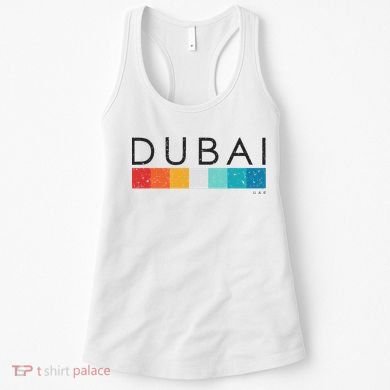 Vintage Dubai Uae Retro Design Women's Tank Top