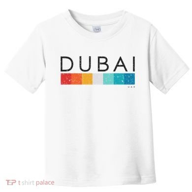 Vintage Dubai Uae Retro Design Toddler T-Shirt