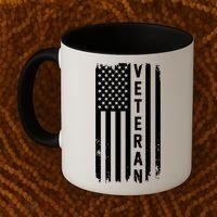 Veterans Day Us Flag Armed Forces Military Retired Gift Coffee Mug thumb 2