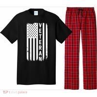Veterans Day Us Flag Armed Forces Military Retired Gift Pajama Set thumb 0