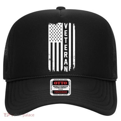 Veterans Day Us Flag Armed Forces Military Retired Gift Hat