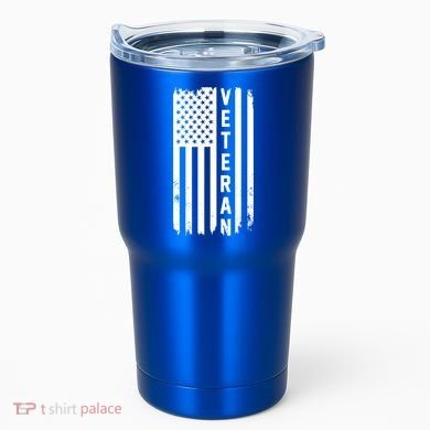 Veterans Day Us Flag Armed Forces Military Retired Gift Tumbler