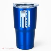 Veterans Day Us Flag Armed Forces Military Retired Gift Tumbler thumb 0