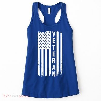 Veterans Day Us Flag Armed Forces Military Retired Gift Women's Tank Top