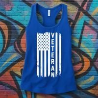 Veterans Day Us Flag Armed Forces Military Retired Gift Women's Tank Top thumb 3