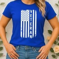 Veterans Day Us Flag Armed Forces Military Retired Gift Women's T-Shirt thumb 2