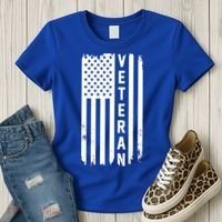 Veterans Day Us Flag Armed Forces Military Retired Gift Women's T-Shirt thumb 3