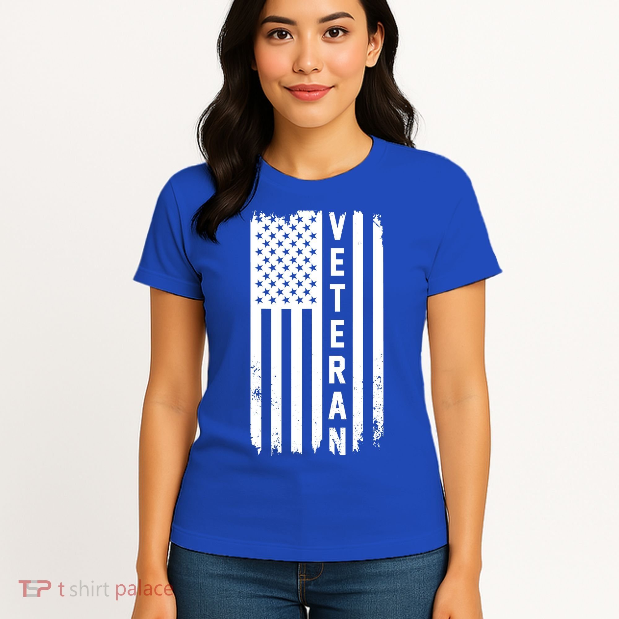 Veterans Day Us Flag Armed Forces Military Retired Gift Women's T-Shirt