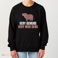 Very Demure Very Moo Deng Pygmy Baby Hippo Mu Deng Women's Sweatshirt thumb 0