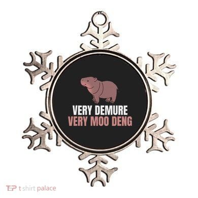 Very Demure Very Moo Deng Pygmy Baby Hippo Mu Deng Ornament