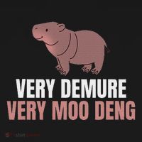 Very Demure Very Moo Deng Pygmy Baby Hippo Mu Deng Women's Tank Top thumb 5