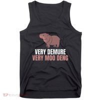 Very Demure Very Moo Deng Pygmy Baby Hippo Mu Deng Tank Top thumb 0