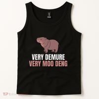 Very Demure Very Moo Deng Pygmy Baby Hippo Mu Deng Tank Top thumb 2