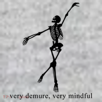 Very Demure Very Mindful Funny Skeleton The Baniff Cuffed Pom Beanie thumb 2