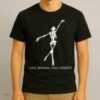 Very Demure Very Mindful Funny Skeleton T-Shirt thumb 3