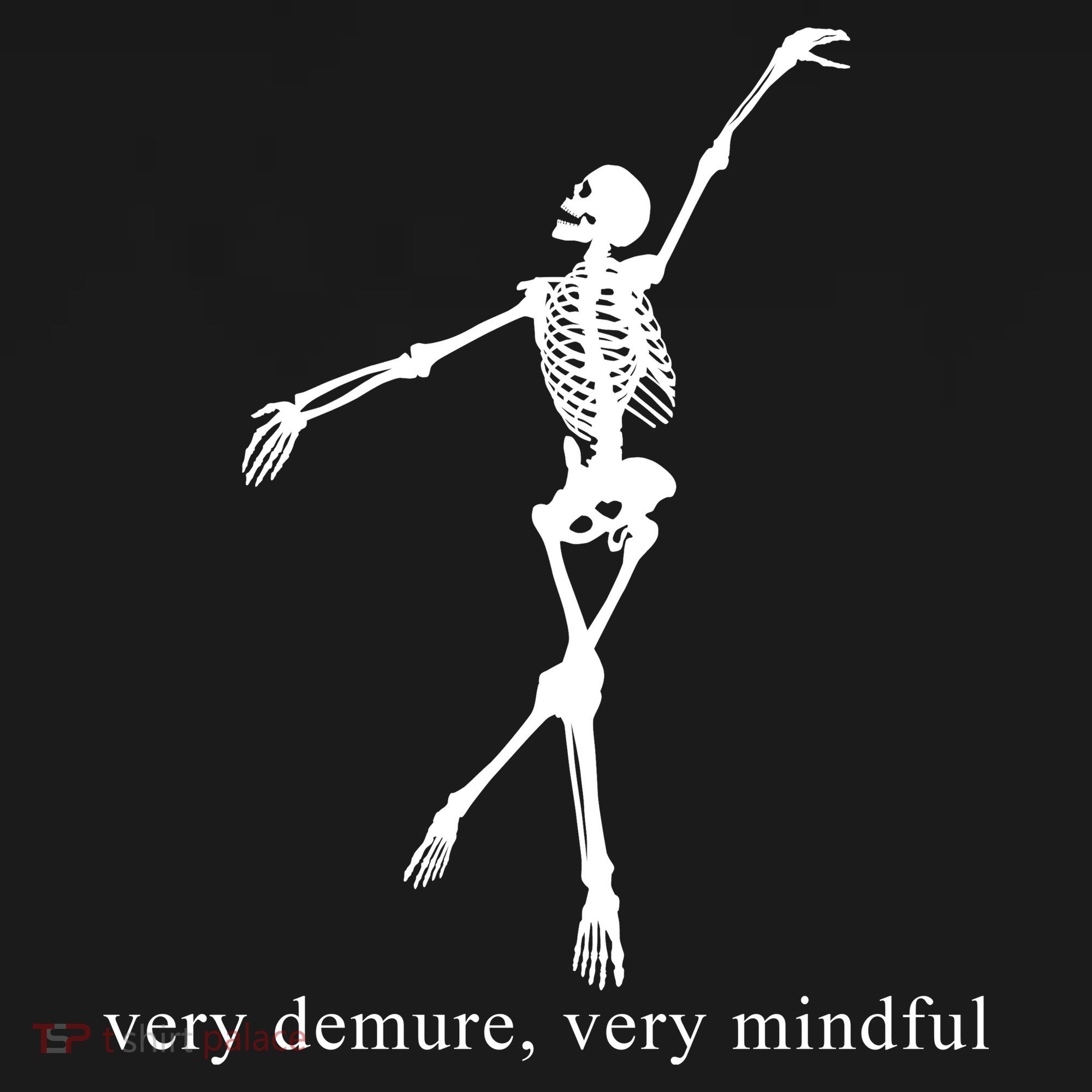 Very Demure Very Mindful Funny Skeleton Coaster