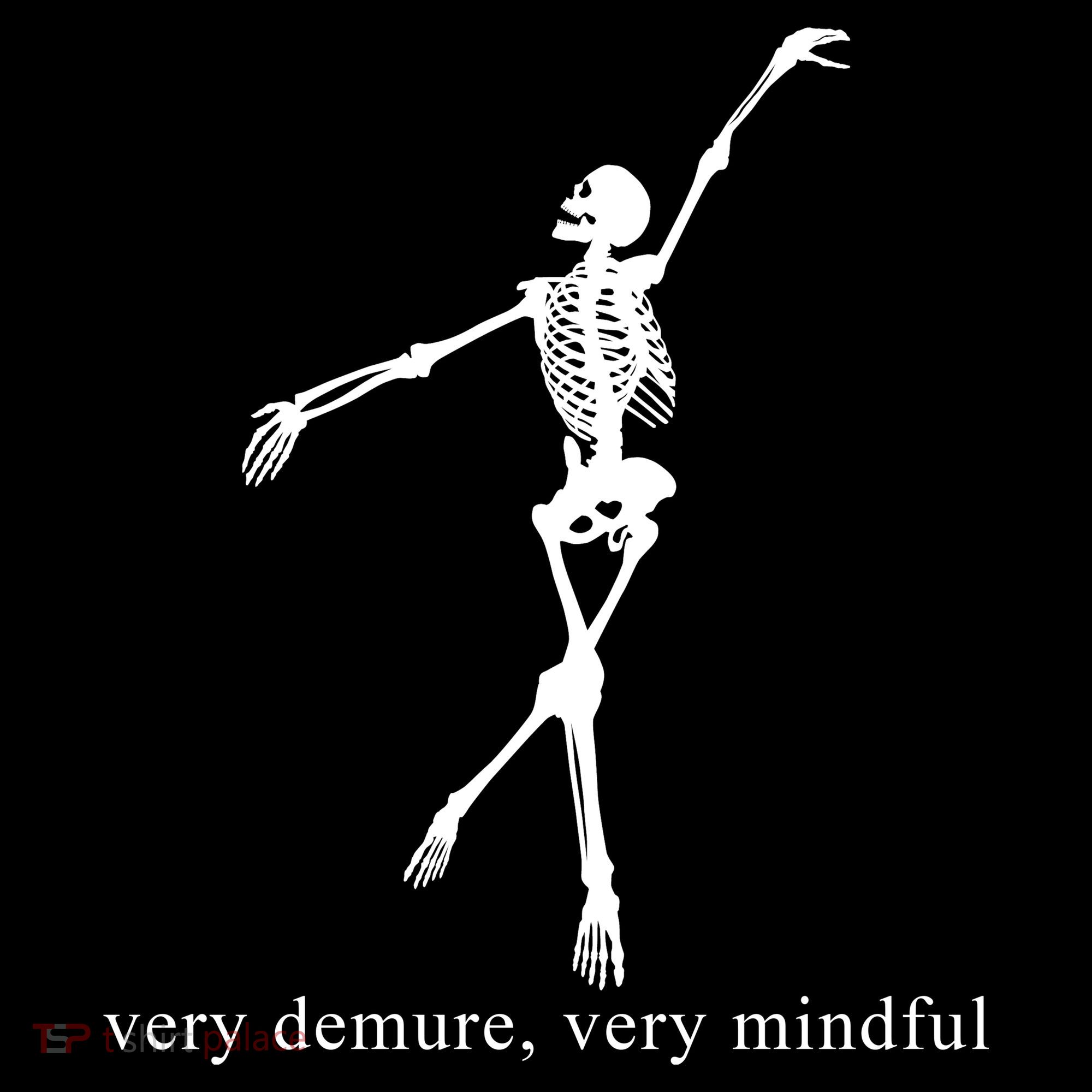 Very Demure Very Mindful Funny Skeleton Women's Hoodie