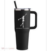 Very Demure Very Mindful Funny Skeleton 40oz Vacuum Insulated Stainless Steel Travel Tumbler thumb 0