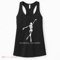 Very Demure Very Mindful Funny Skeleton Women's Tank Top thumb 0