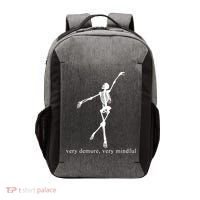 Very Demure Very Mindful Funny Skeleton Vector Backpack thumb 0