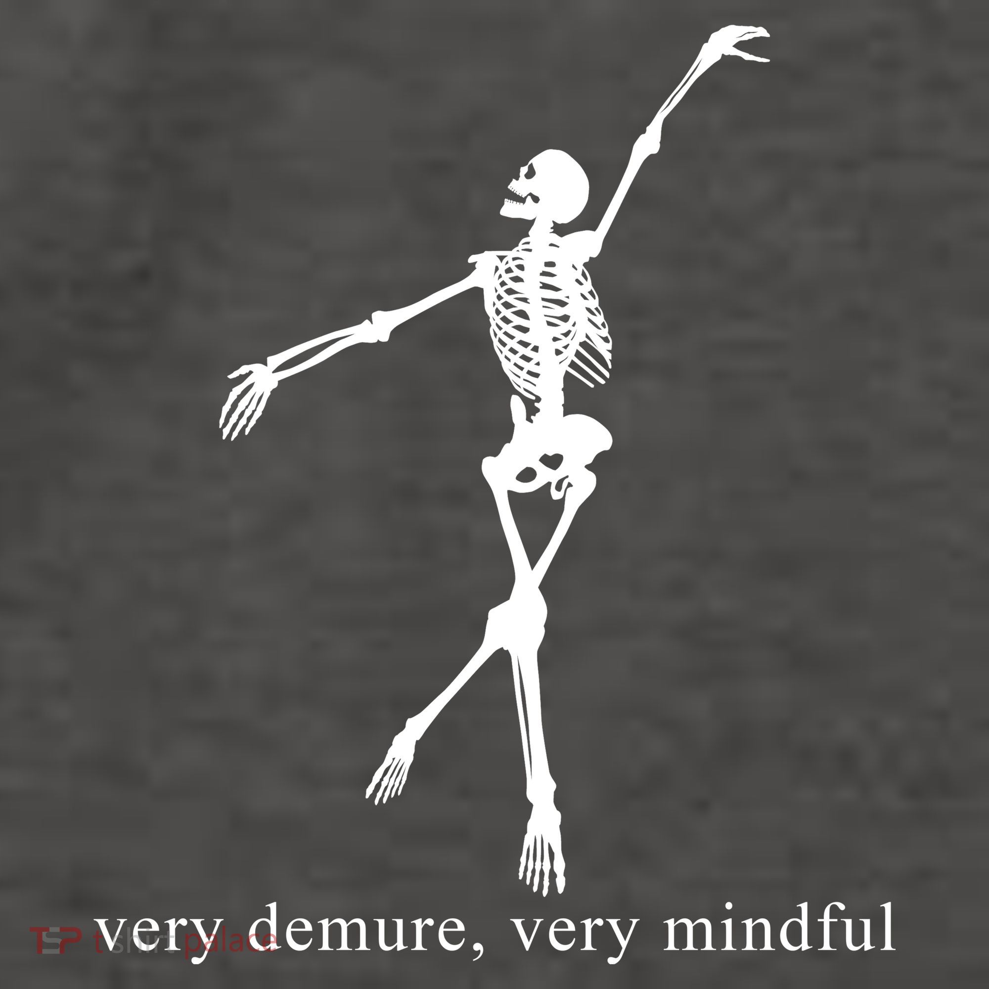 Very Demure Very Mindful Funny Skeleton Vector Backpack
