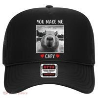 Valentines Day You Make Me Capy Funny Capybara Hat thumb 0