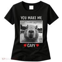Valentines Day You Make Me Capy Funny Capybara Women's T-Shirt thumb 0