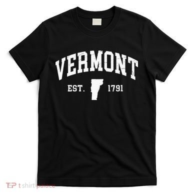 Vermont Est 1791 Distressed Worn Design Classic T-Shirt