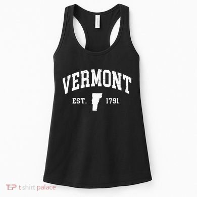 Vermont Est 1791 Distressed Worn Design Classic Women's Tank Top