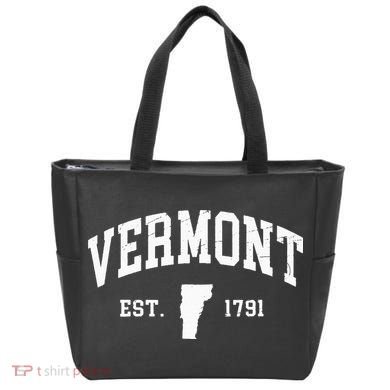 Vermont Est 1791 Distressed Worn Design Classic Tote Bag
