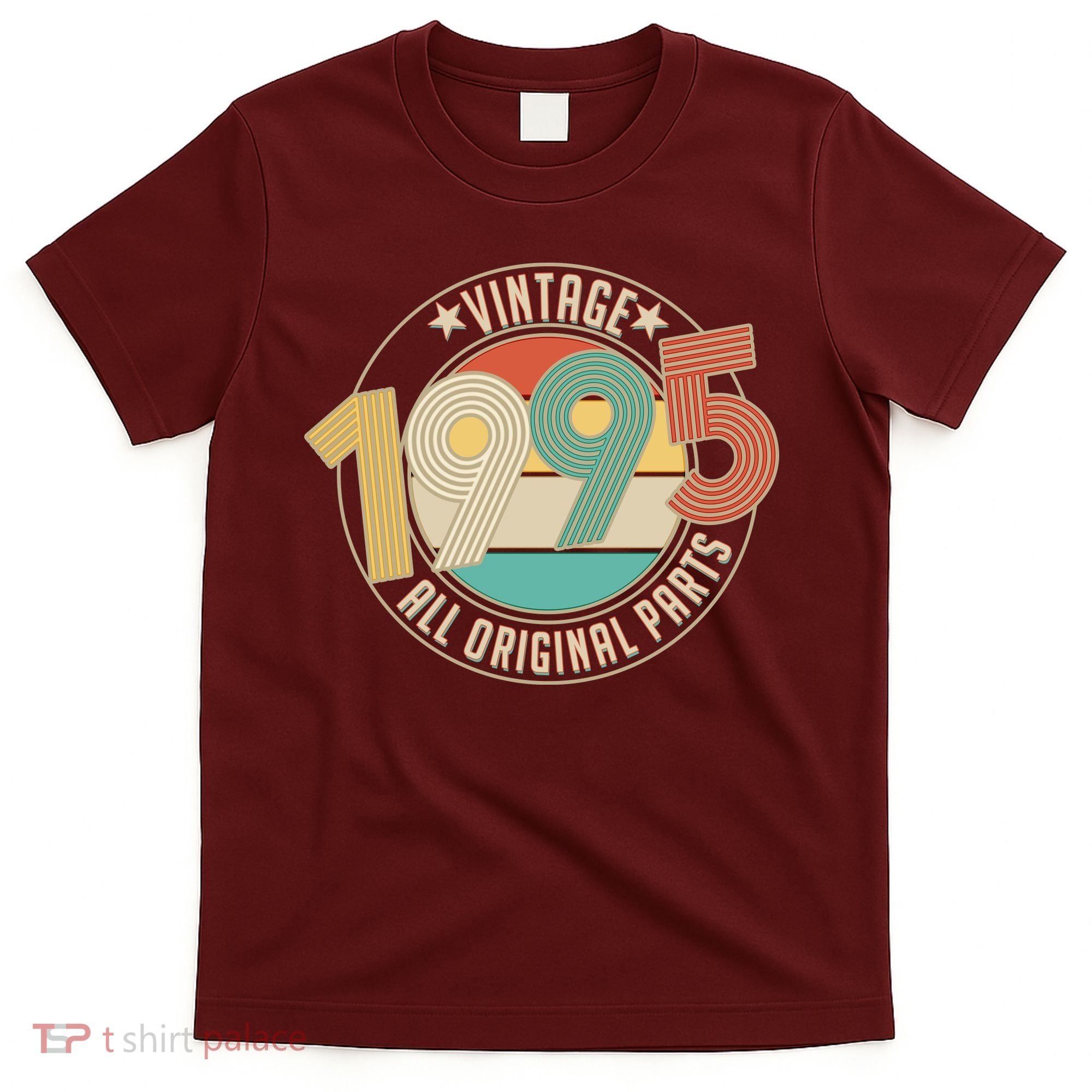 Vintage Emblem All Original Parts 1995 30th Birthday T-Shirt
